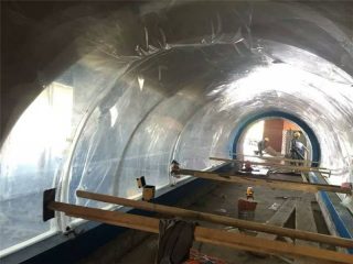 Testreszabott nagy akvárium műanyag alagút akril projekt